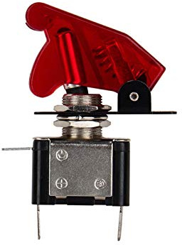 interruttore a levetta interruttore a levetta adatto per Toggle Switch 12V Red Light,12V 20A Car SPST Dome Fog Light Rocker Toggle Switch ON/OFF SPST LED Red Cover