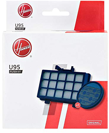 Hoover U95 Kit Filtro Pre Motore e in Uscita, Extra Filtrante, Originale, Compatibile con Aspirapolvere a Traino H-Power 700