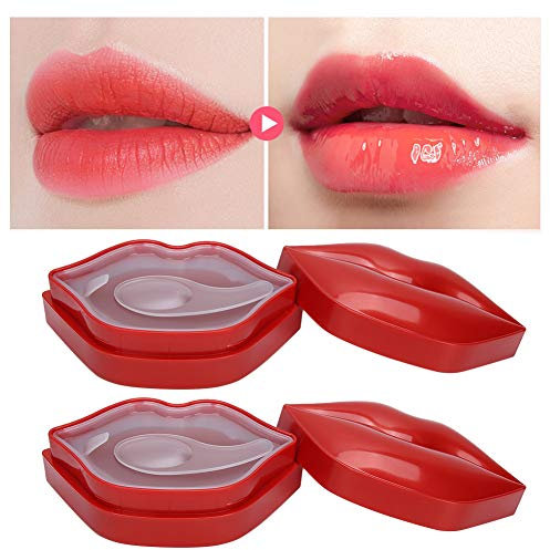 Masque pour les lèvres, 2 boîtes de 40 pièces Gel hydratant Masque pour les lèvres Rides des lèvres nourrissantes Lignes des lèvres Masque de sommeil pour les lèvres Collagène Soin des lèvres peeling