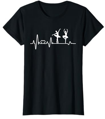 Herzschlag Ballerina Geschenk Ballett Mädchen Frauen Damen T-Shirt