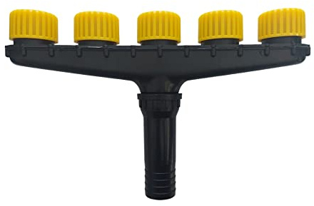 Arroseur multibuse jardin nébuliseur rotatif pulvérisateur eau réglable irrigation pelouse potager jardin pompe tuyau flexible 5 buses accessoires extérieurs