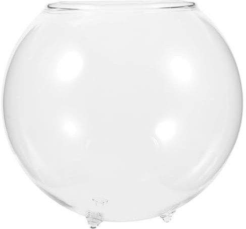 Bowl Multi-function Glass Fish Bowl for Desktop Aquarium Decoration Stylish Household Aquarium for Betta Fish and Plants