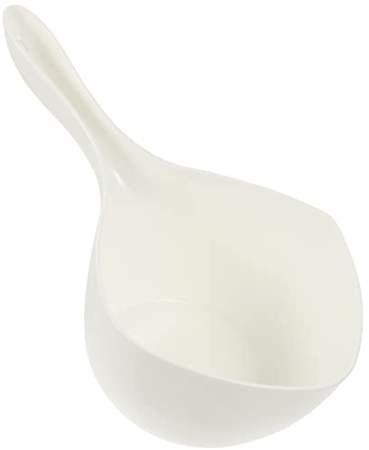BESTonZON Plastic Water Ladle with Handle 11 Inch Lightweight Dipper for Bath Kitchen Cooking and Plant Watering Household Use