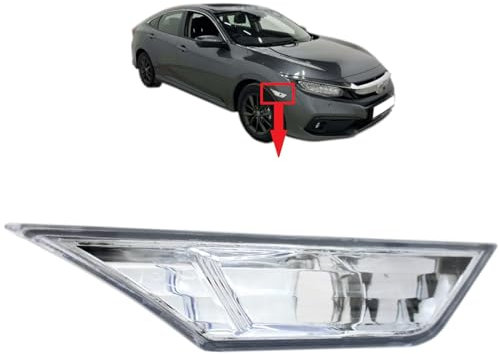 BIAREN Indicator Turn Light Marker Lens Right Side Marker Light Lamp Lens Clear For Honda Civic 2015-2020 34300TETH01 34300-TET-H01