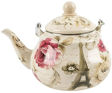 1 tetera de cerámica moderna, pequeña tetera de cerámica, tetera con mango, teteras de cerámica vintage, tetera para estufa, tetera, tetera, tetera, boquilla, tetera, calentador de té, bebidas, ace