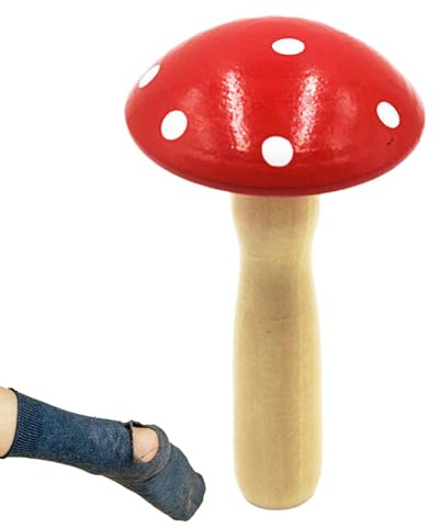 Generisch Stopfpilzsocke – Socke Darner Mushroom, Stopfpilzsocke, Sockenreparatur, Stopfpilz, Strümpfe, Nähwerkzeug, leichtes Stopfzubehör für Pullover, Ärmel, Socken, Kleidung