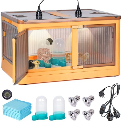 MOGOULUA Incubadora para crías 85L Caja de incubación plegable para aves de corral