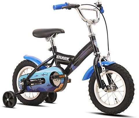 JOYSTAR 12 Zoll Kinderfahrrad für 2 bis 4 jährige, 12 Zoll Kinderfahrrad mit Stabilisatoren