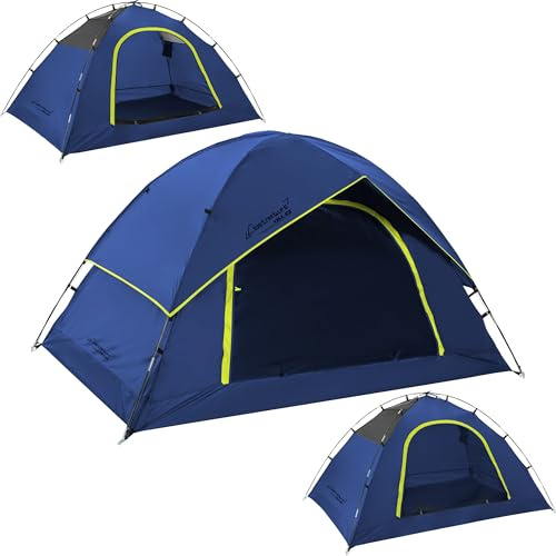 Clostnature 2/4 Personen Zelt für Camping - Wasserdichtes Outdoor Zelt Leichtes Kuppelzelt, Kompakt Zelt mit Kleinem Packmaß für Familie, Strand, Festival, Gruppe