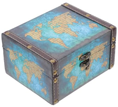 HAWILLOSCH Schmuckkiste Im Retro-stil Für Aufbewahrungsbox Schmuckschatulle Mit Wasserdichtem Schutz Aus Hochwertigem Material Für Kleinigkeiten Und Dekoration Im Vintage-look