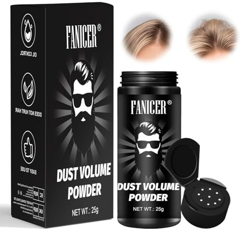 25g Polvo Voluminizador Cabello,Polvo de volumen,Hair Styling Powder Texturizantes Mantiene el Cabello Suave y Esponjoso Todo el Día,Maquillaje Capilar por Hombres y Mujeres,Efecto Mate