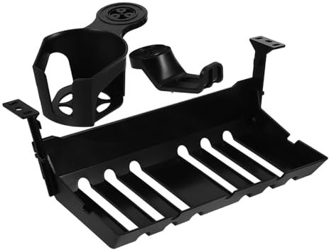 ARTSEWPLY Organizador De Escritorio Bandeja para Cables y Colgador De Auriculares para Oficina