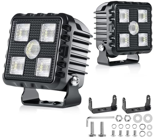 antom 2 Stück LED Arbeitsscheinwerfer 28000 Lumen Zusatzscheinwerfer 12v 24V IP68 mit hochwertigem LED-Chip Scheinwerfer für SUV, UTV, Bagger Traktoren ATV Offroad
