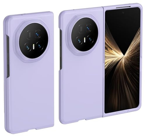 Topme Coque de téléphone Hard Skin pour Honor Magic V5 7.95, Manchon de Protection Antichoc en Polycarbonate - Violet Clair