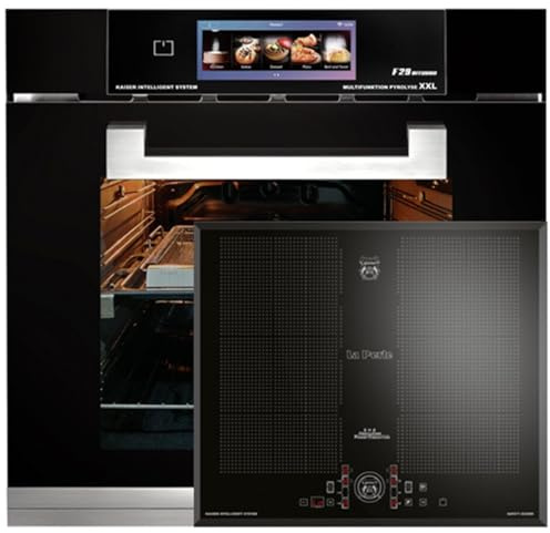 KAISER Kit de four électrique autonome, avec écran TFT, Air fryer, 86 l, avec plaque à induction de 60 cm, zone libre avec 2 zones d'induction Flex EH 6344 N+KCT 61 FI
