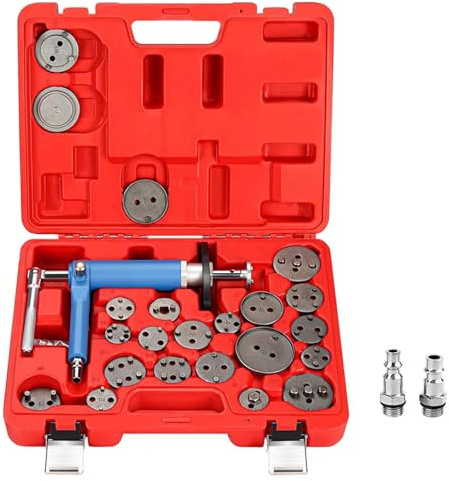 Rear Drum Brake 23PCS Pneumatic Brake Caliper Tool Disc Brake Pump Adjusting Wrench Brake Pad Removal Tool Kit With Box Brake Shoes Adjuster
