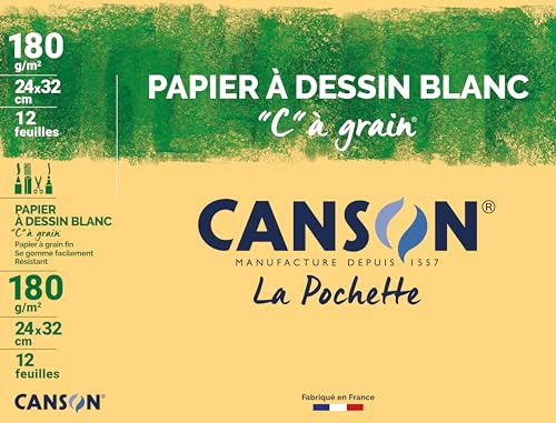 CANSON 200027102 Zeichenpapier, 180 g/qm