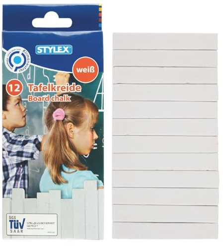 Stylex 25001 gesso per lavagna Bianco 12 pezzo(i)