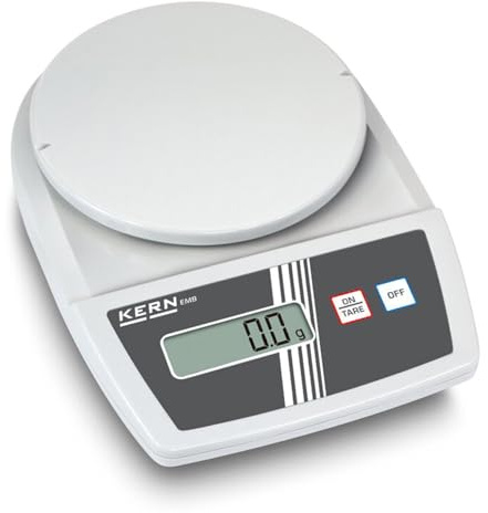 Einsteiger-Laborwaage mit enormen Wägeleistungen [Kern EMB 500-1] Präzision bis 0,1 g, Wägebereich max. 500 g