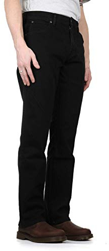 Wrangler Durables Regular Fit Vaqueros, Black, 38W / 34L Hombre