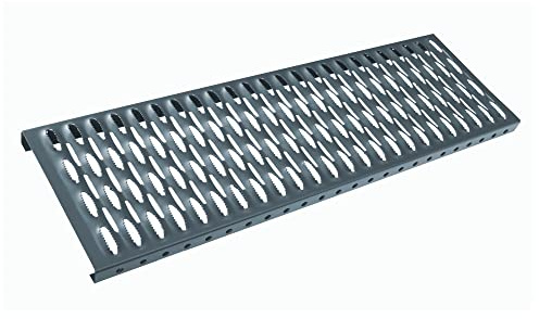 PAROTEC Laufrost Dachtritt Steigtritt - Länge: 80 cm - RAL 7016 Anthrazit | Solides und robustes Gitterrost, zertifiziertes Stahl, Feuerverzinkt, langjährige Verwendung, glatter Rand