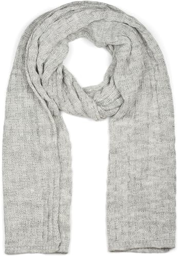 styleBREAKER Unisex Strickschal Flecht Muster Winter Uni | Voluminöses langes Design, 35x220 cm Abmessung, 2- bis 3-mal flexibel um den Hals wickelbar, sehr weiches kratzfreies Gewebe.