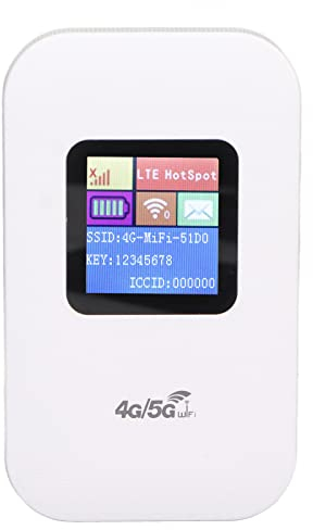 4G-Router – Mobile WLAN-Hotspot Lösung mit Standard SIM-Karte für Telefon, PC, Tablet – Bis zu 10 Benutzer unterstützen