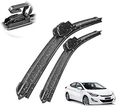 NINAI Car Front Windshield Wiper Blades for Hyundai I30 GD 2013-2017, Windscreen Wiper Blades Wiper Arm Brushes Cutter Window Wiper Wipers Accessories