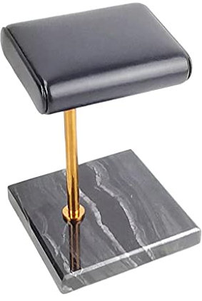 Leeadwaey Luxuriöser Marmor-Sockel, modischer Uhrenständer, Schmuckkasten für Vanity Top Goldstab, gold, Medium