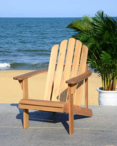 SAFAVIEH Hölzernes Adirondack-Stuhl, Neutral