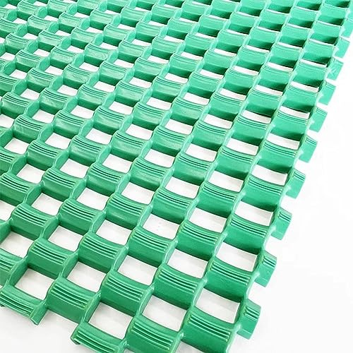 GZHERVICES Rubber Drainage Mat, Commercialfor 6mm Thick Drainage Flooring Mat Anti Slip Rug Underlay Carpet Grip Mat for Kitchen Restaurant Bathroom (Color : Green, Size : 0.9x5cm)
