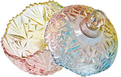 TOPBATHY Glas-aufbewahrungsdose Glas-bonbondose Bonbonhalter Mit Deckel Vorratsbehälter Aus Snackhalter Haushaltsbedarf Transparente Dose Für Süßigkeiten Tee Kaffee Und Trockenfutter