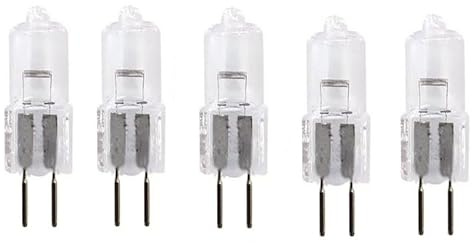 JZLBBC 5Pcs G5.3 Halogen Light Lamps 12V G5.3 Halogen Capsule Light Bulbs 20W 35W 50W 75W G5.3 Halogen Bulbs Warm White Dimmable,20W