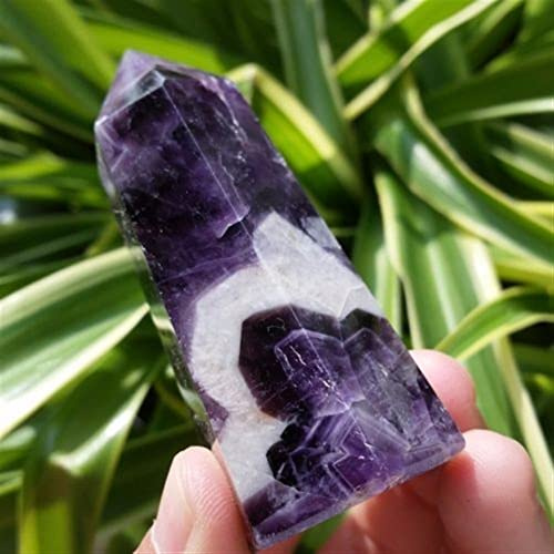 AUOQKQUT Piedras terapéuticas de Punta de Varita de Cuarzo Amatista Natural de 50 g decoración hogareña