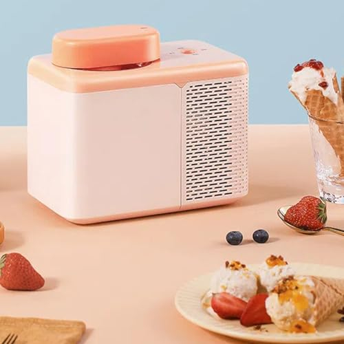 IMOSEI Portable Ice Cream Maker, Electric DIY Semiconductor Frozen Yoghurt Maker, 30 Min Quick production, 500mL Tank Capacity, for Family Home