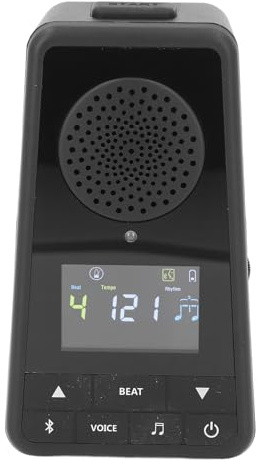 Digitales Metronom, Bluetooth-Lautsprecher-Metronom für Gitarre, Klavier, Trommel, Wiederaufladbares Elektronisches Metronom, Tragbarer Kabelloser Lautsprecher, Beats-Mixer