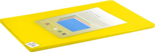 Professional Large Chopping Board Catering Food Prep Cutting Board Commercial Kitchens 45 * 30cm (Yellow)