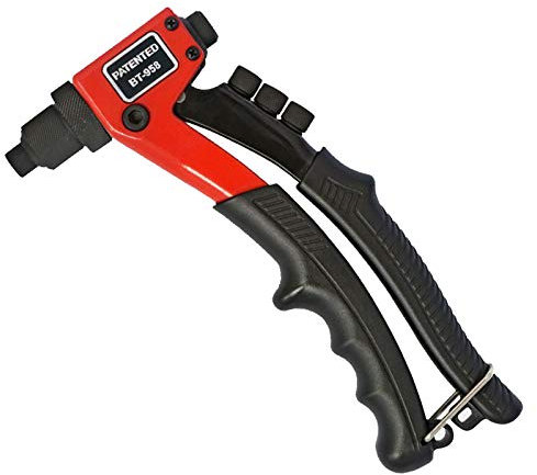 CHUNCIN 20,3 cm Heavy Duty Hand Nietpistole mit Mutter Werkzeug für Blindnieten Installation