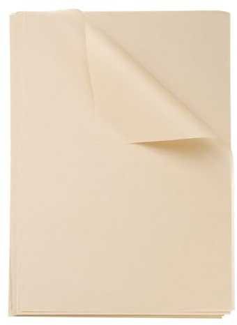 Sourcing Map Lot de 100 carrés de papier sulfurisé absorbant l'huile pour sandwichs, pâtisserie, pique-niques, pain, hamburgers – 60 x 40 cm – Couleur bois