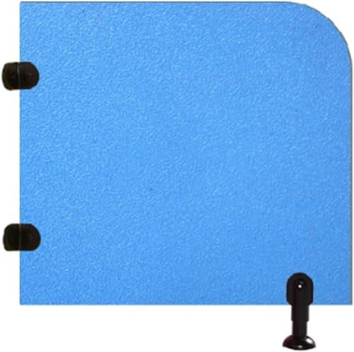 Trennwand Bodenmontierte Urinal-Schranke Öffentliche Toiletten-Trennwand Toiletten-Sichtschutzwand Holz-Trennwand mit Zubehör Wird in Schulen und Einkaufszentren verwendet (Blau 90 x 50 cm/35,4 x 19,7
