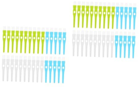 Cabilock 60pcs Grout Brush Long Handle Tile Cleaning Brush for Drill Non-Slip Handle