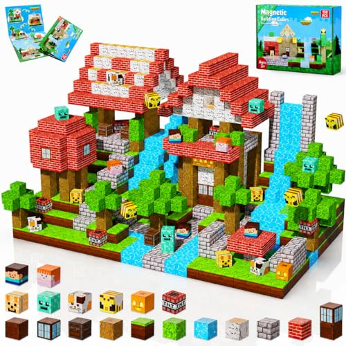 Magnetic Blocks-150PCS Magnetic Building Blocks, Magnetic Tiles Kids Build Magnetic Cubes Constructions Toys 2026 Upgraded STEM Game Outdoor Toys, Christmas Birthday Gifts for Boys & Girls Ages 3+