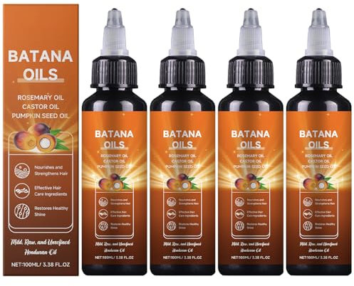 Oli di Batana liquidi 4 in 1 per nutrire i capelli, maschera per capelli Batana, previene la secchezza e la caduta dei capelli per tutti i tipi di capelli, protegge e idrata il cuoio capelluto (4)