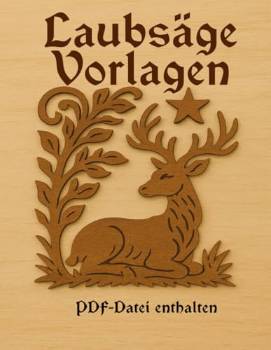 Laubsäge vorlagen Wildtier: 50 Einteilige Schablonen für Holzarbeiten