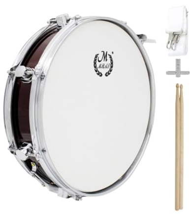 Amagogo Kit rullante per strumenti a percussione, tamburo da 14 pollici, pratica, musica d'onore, musica educativa per adulti, regalo di compleanno