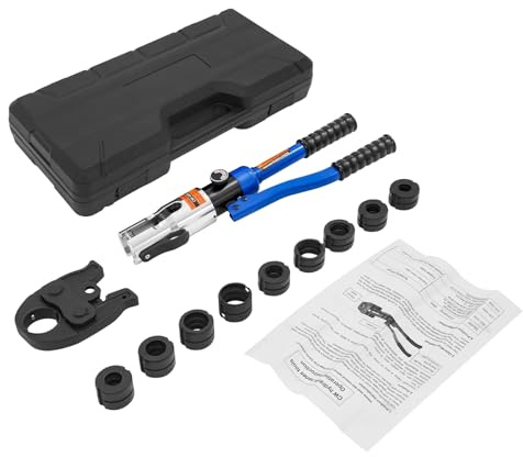 Alicates de prensa hidráulica TH & M contorno M12/15/18/22/28+TH16/20/26/32 para tubos de aluminio, tubos de plástico, tubos PEX, tubos multicapa, extremo de cable, conexiones desnudas y crimping