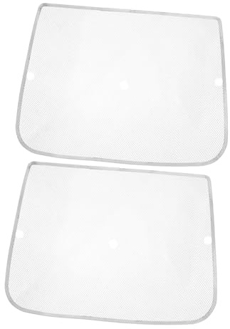 DOITOOL 2 Pcs Stainless Steel Range Hood Filter Screens Silver Oil Absorbing Grease Filter Nets for Range Hood, Space Saving Safe to Use Kitchen Ventilation Accessories