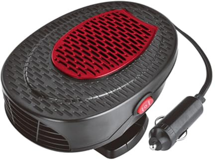 BUBEFSKD Auto Heizung 360 Drehbar 12 V Tragbarer Ventilator Schnell Und Kühlfunktion Abtauen Elektrisch Tragbar Heizung Luftkühler Windschutzscheibe