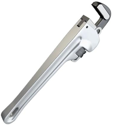 Skiftnyckel, liten rörtång, Rörtång 8/12/14/18 tums rörtång justerbar aluminium VVS-nyckel kraftiga raka rörtänger käft maxkapacitet(18 Inch)