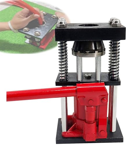 Engarzadora de manguera hidráulica manual de 10-32 mm Engarzadora de manguera con conector de botella Máquina de prensado de hidráulica 5T agrícola de sobremesa(8 teeth,S)